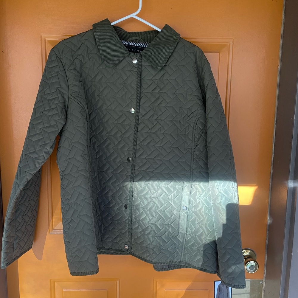 Olive Quilted Women's Jacket
